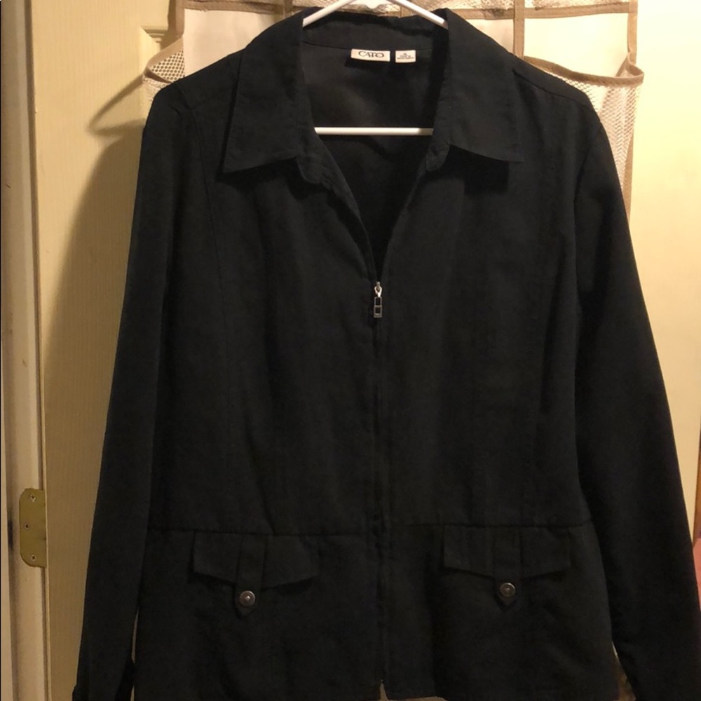 Cato XL ladies soft, black blazer/dress jacket